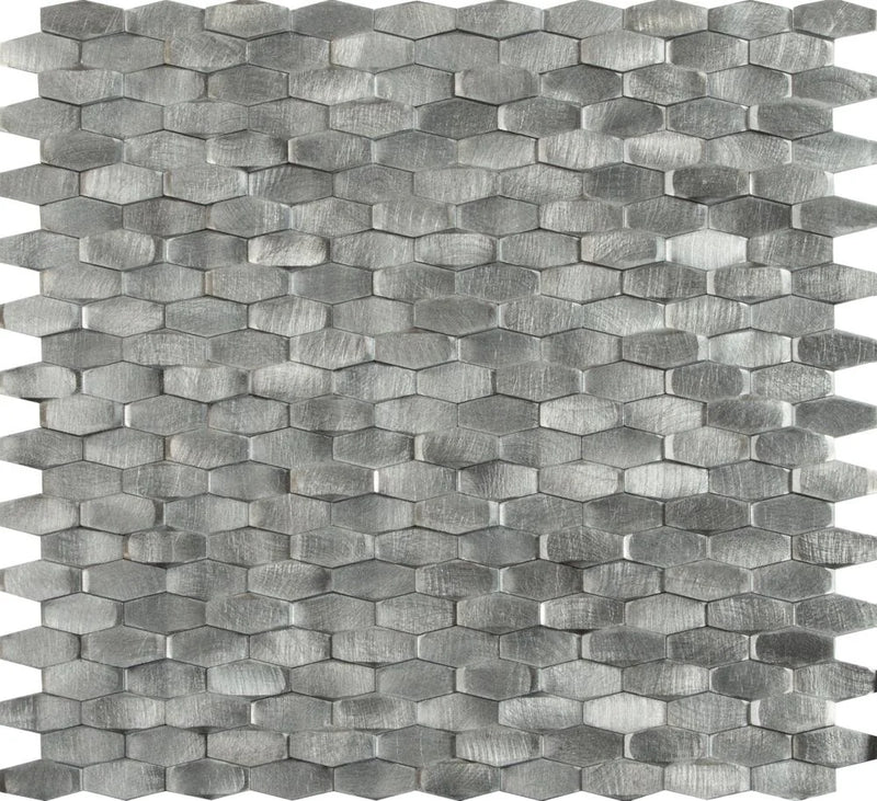 Halley Silver 11.18x11.81 Matte Glass Mosaic