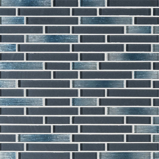 Harbor Celeste Interlocking Pattern Misc. 0.24 Inch Glass Mosaic Tile
