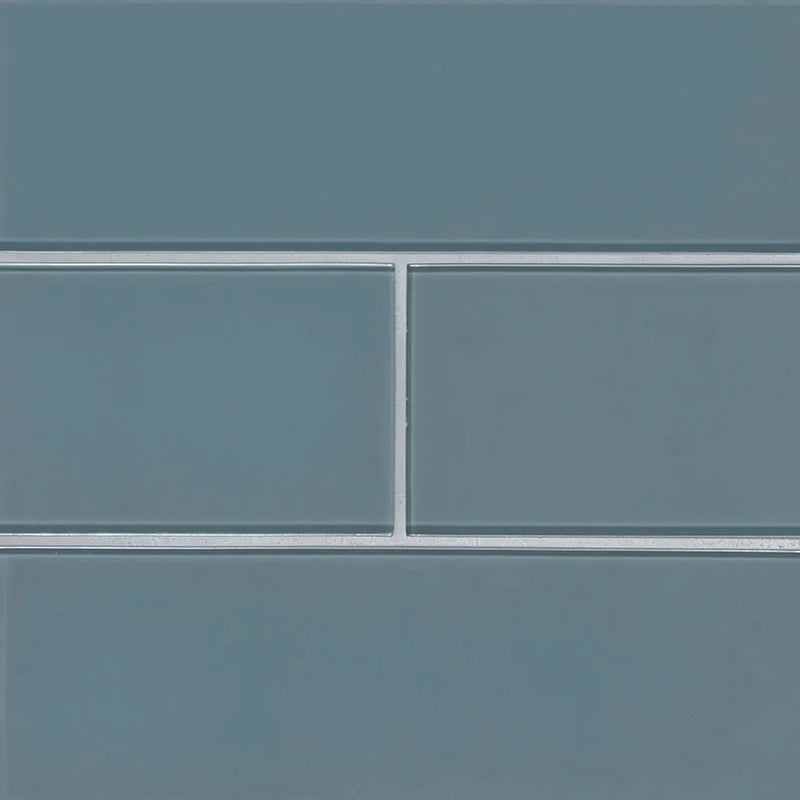 Harbor Gray 4x12 Glass Tile