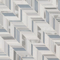 Harlow Chevron Pattern Glass Stone Blend Mosaic Tile