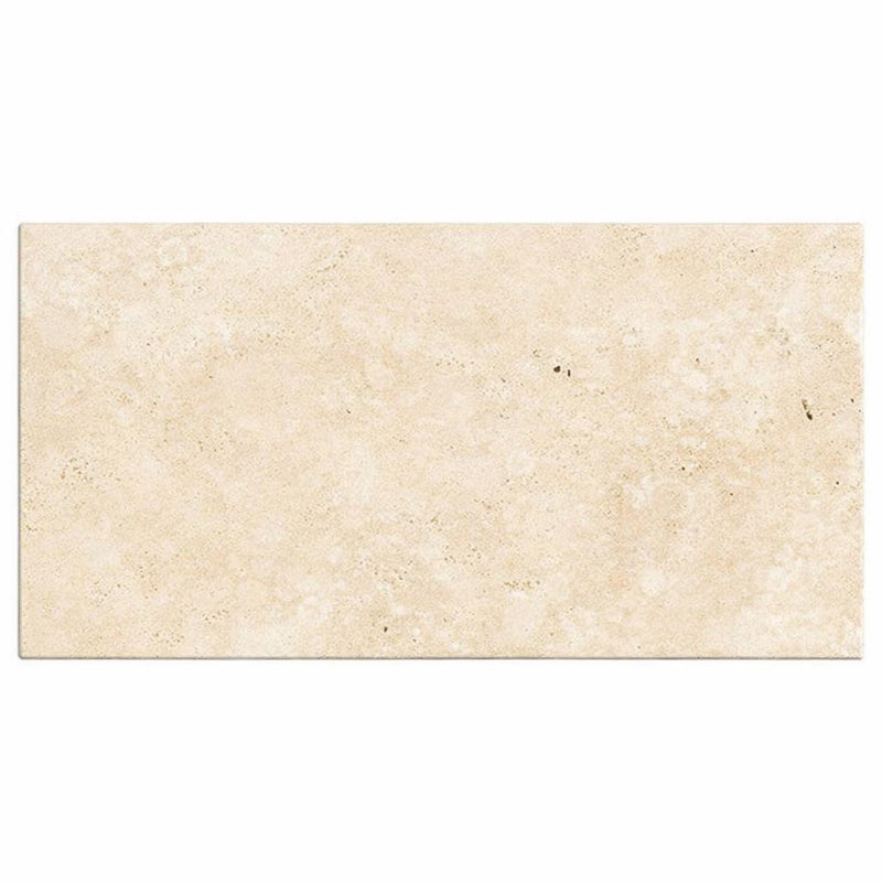 Ivory / Light Travertine 8x16 Cream Tumbled Tile