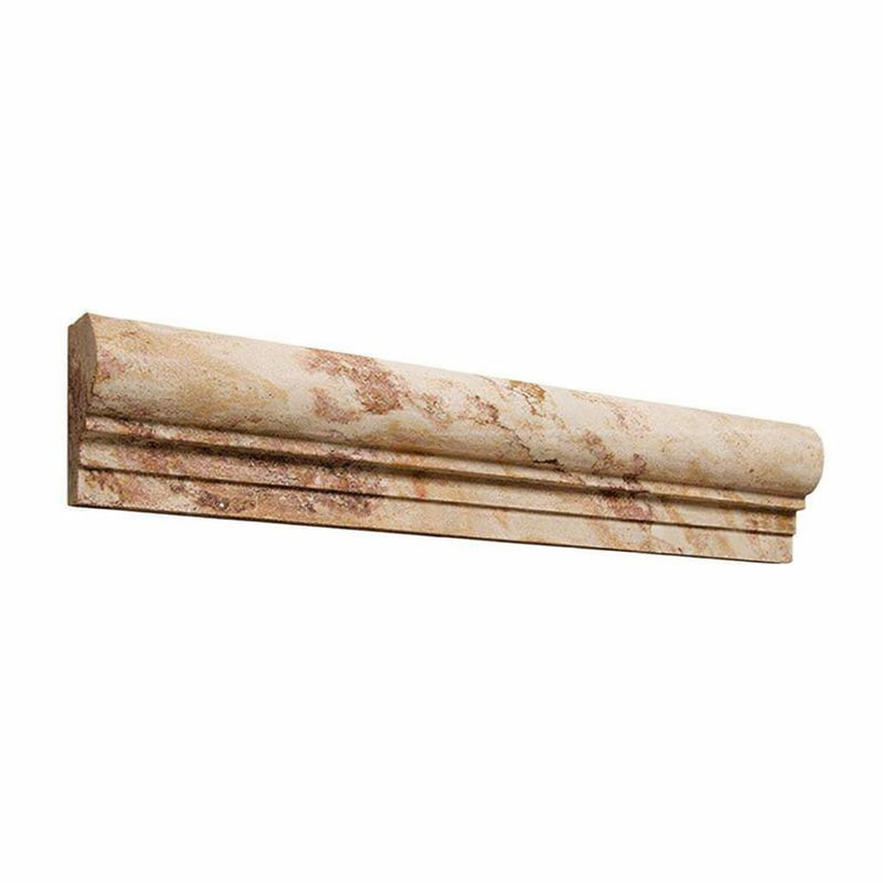 Valencia Travertine 2x12 Honed Travertine Tile OG-1 (Single-step Chair Rail Trim)