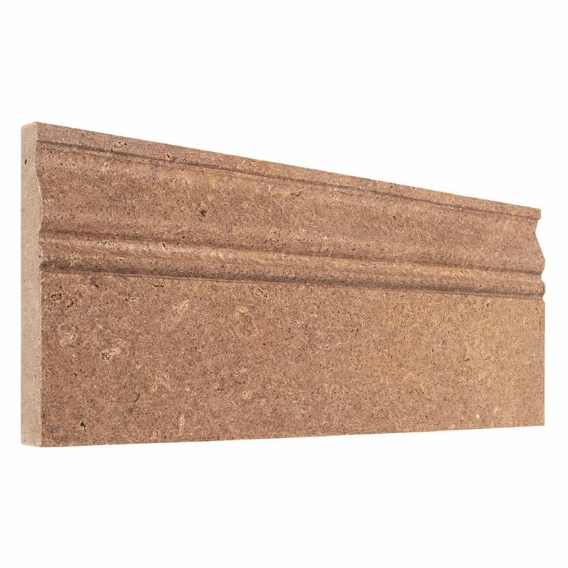 Noce (Antalya) Travertine 5x12 Honed Travertine Tile Baseboard Trim