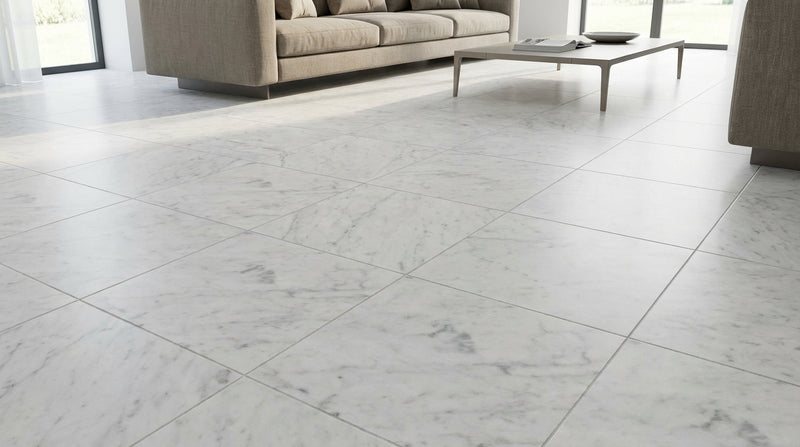 Carrara White (Italian) Carrara White Marble 18x18 Polished / Honed Tile
