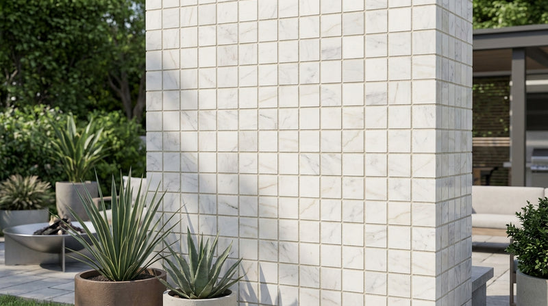 Calacatta Gold (Italian) Marble 2x2 Honed Mosaic