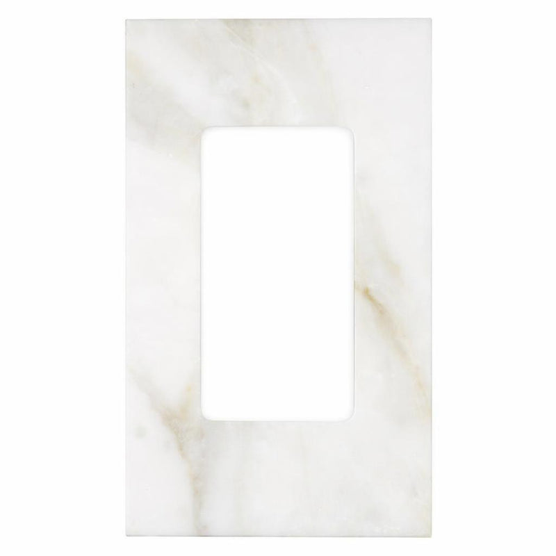 Calacatta Gold Switch Plate Covers 2-3/4x4 1/2 Honed Plate Cover 1-ROCKER