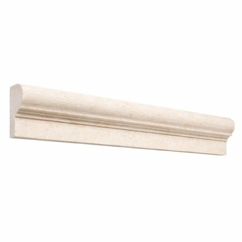 Crema Marfil (Spanish) Crema Marfil Marble 2x12 Cream Polished / Honed Tile OG-1 (Single-step Chair Rail Trim)