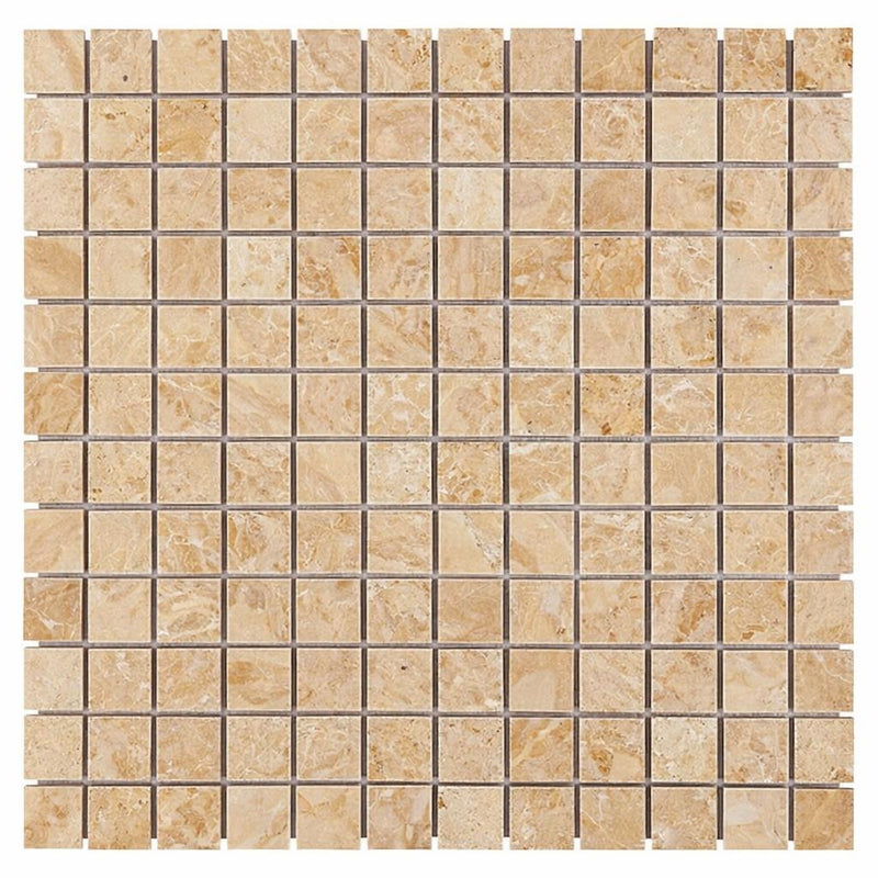 Cappuccino Marble 1x1 Polished Mosaic