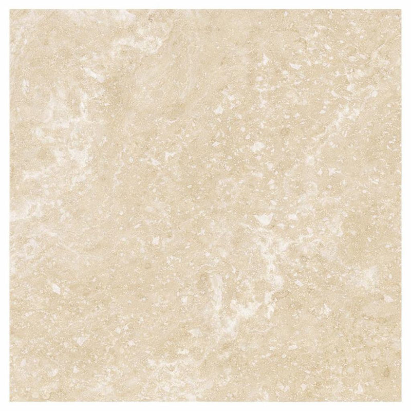 Ivory / Light Travertine 24x24 Cream Filled & Honed Tile