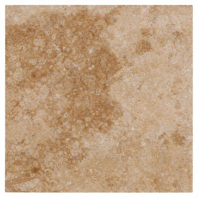 Walnut Travertine 24x24 Tumbled Travertine Paver