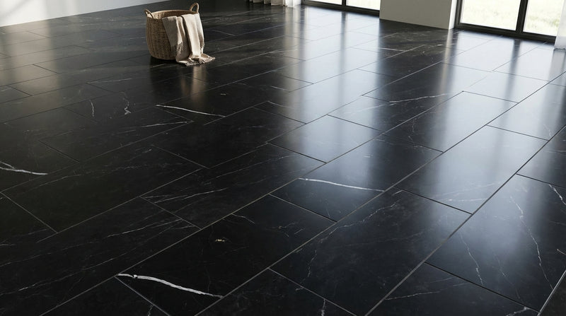 Nero Marquina (Black) Nero Marquina Marble 6x12 Polished / Honed Tile