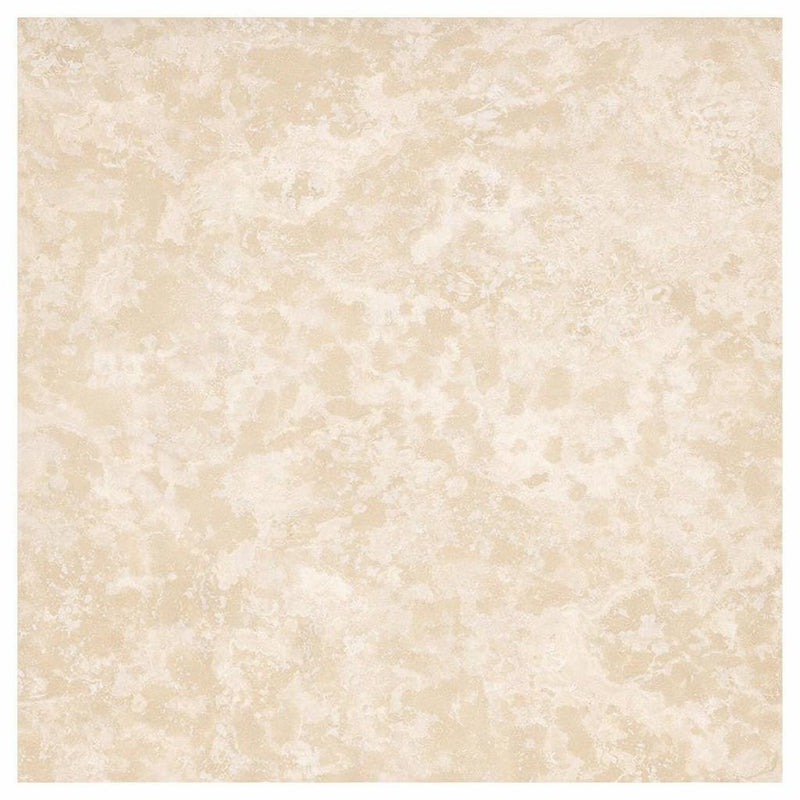 Ivory / Light Travertine 18x18 Cream Filled & Honed Tile