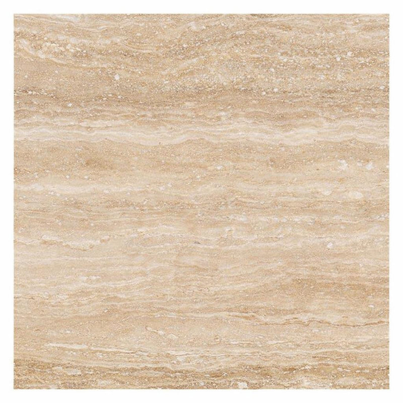 Ivory / Light Travertine 18x18 Cream Filled & Honed Tile