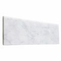 Carrara White (Italian) Marble 4x12 Honed Tile