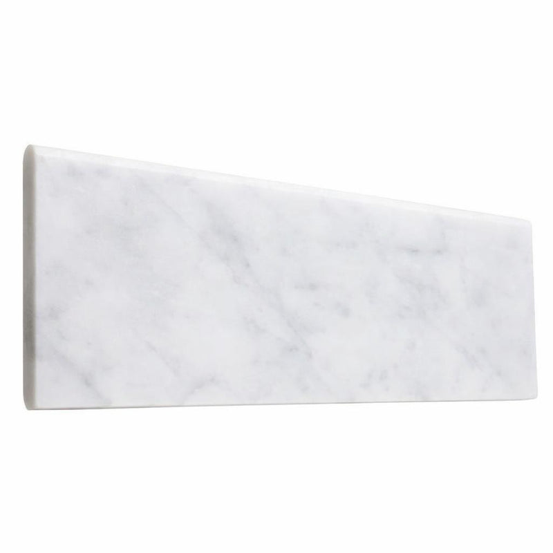 Carrara White (Italian) Carrara White Marble 4x12 Polished / Honed Tile
