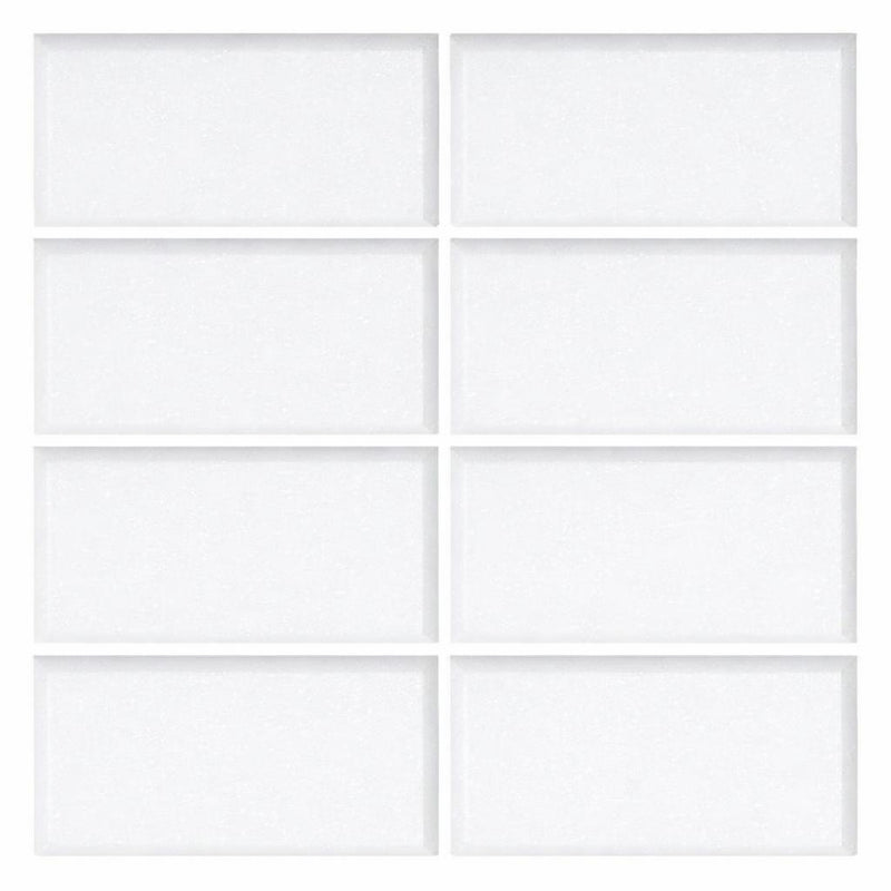 3x6 Thassos White (Greek) Marble 3x6 Honed Tile — Solidshape