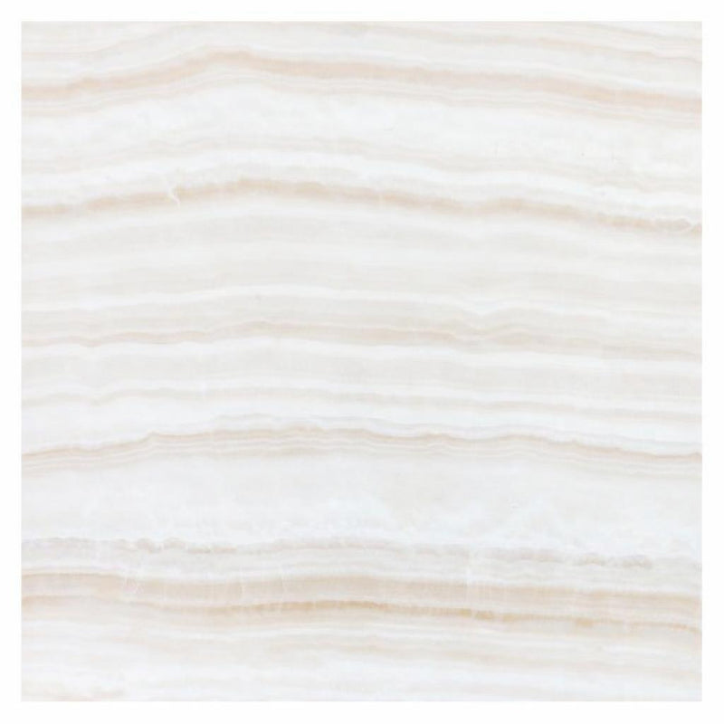 White (Bianco / Vanilla) Onyx 12x12 Polished Tile