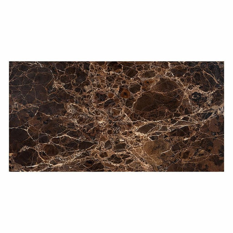 Emperador Dark (Spanish) Emperador Dark Marble 12x24 Polished Tile