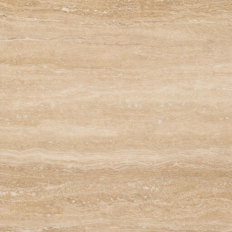 Ivory / Light Travertine 12x12 Cream Filled & Polished Tile