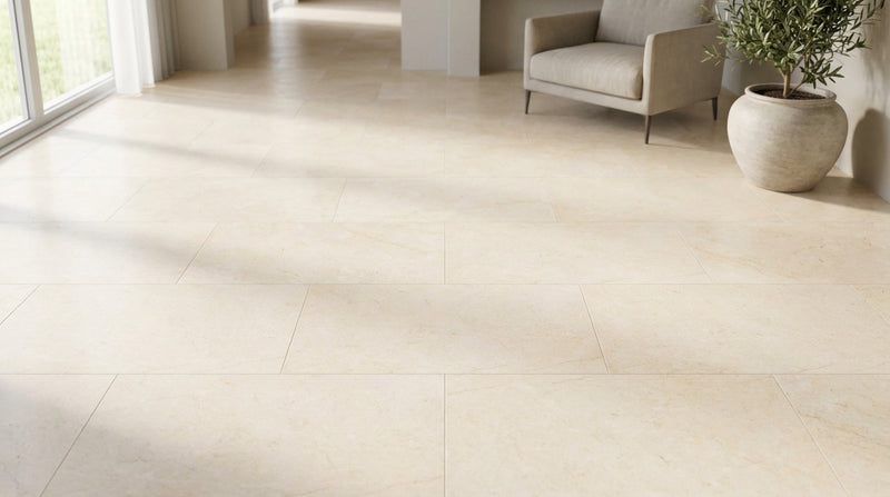 Crema Marfil (Spanish) Crema Marfil Marble 12x24 Cream Polished / Honed Tile