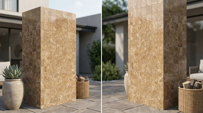 Emperador Light Marble 2x2 Polished Mosaic
