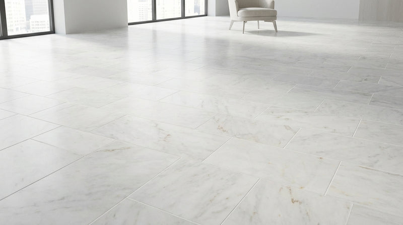 Afyon White Marble 6x12 Polished Tile