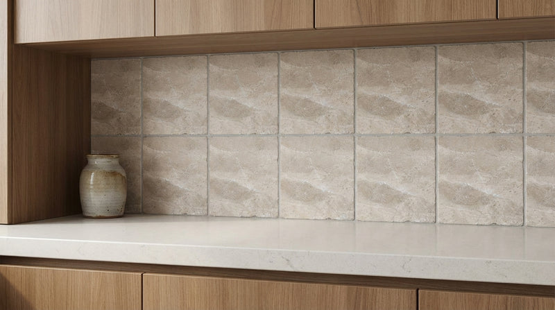 Atlantic Gray Marble 4x4 Tumbled Tile