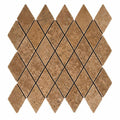 Noce (Antalya) Travertine 2x4 Tumbled Travertine Diamond / Rhomboid Mosaic