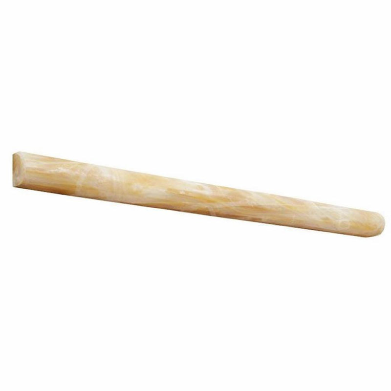 Honey (Giallo Crystal) Onyx 3/4x12 Polished Tile Bullnose Liner
