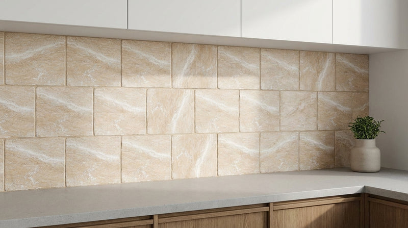 Diano Royal (Queen Beige) Diano Royal Marble 6x6 Tumbled Tile
