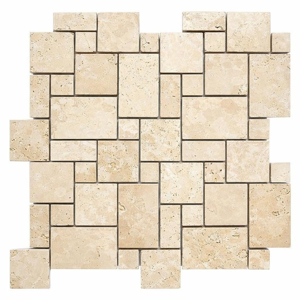 Durango / Paredon (Mexican) - Cross Cut Durango Travertine Tumbled Tra ...