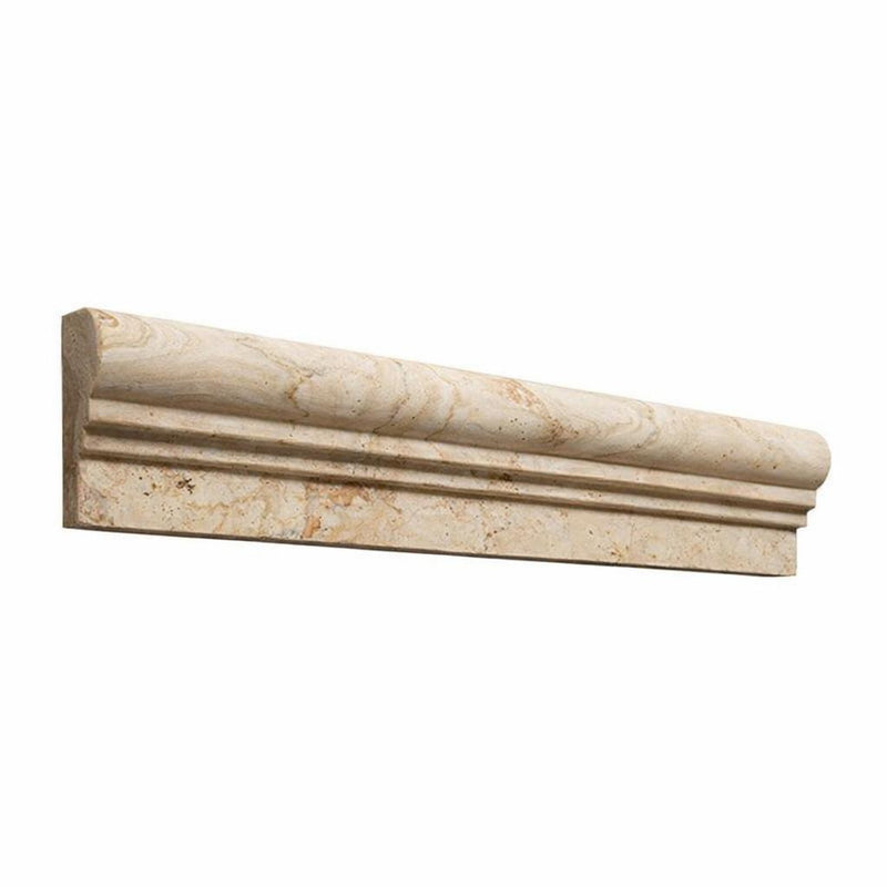 Valencia Travertine 2-1/2x12 Honed Travertine Tile OG-2 (Double-step Chair Rail Trim)
