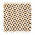 Valencia Travertine 1x2 Tumbled Travertine Diamond / Rhomboid Mosaic