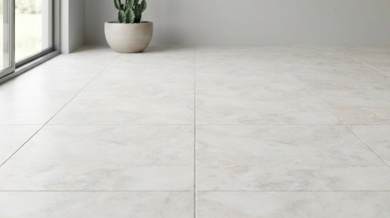 Bianco Congelato Marble 24x24 Leathered Dolomite Tile