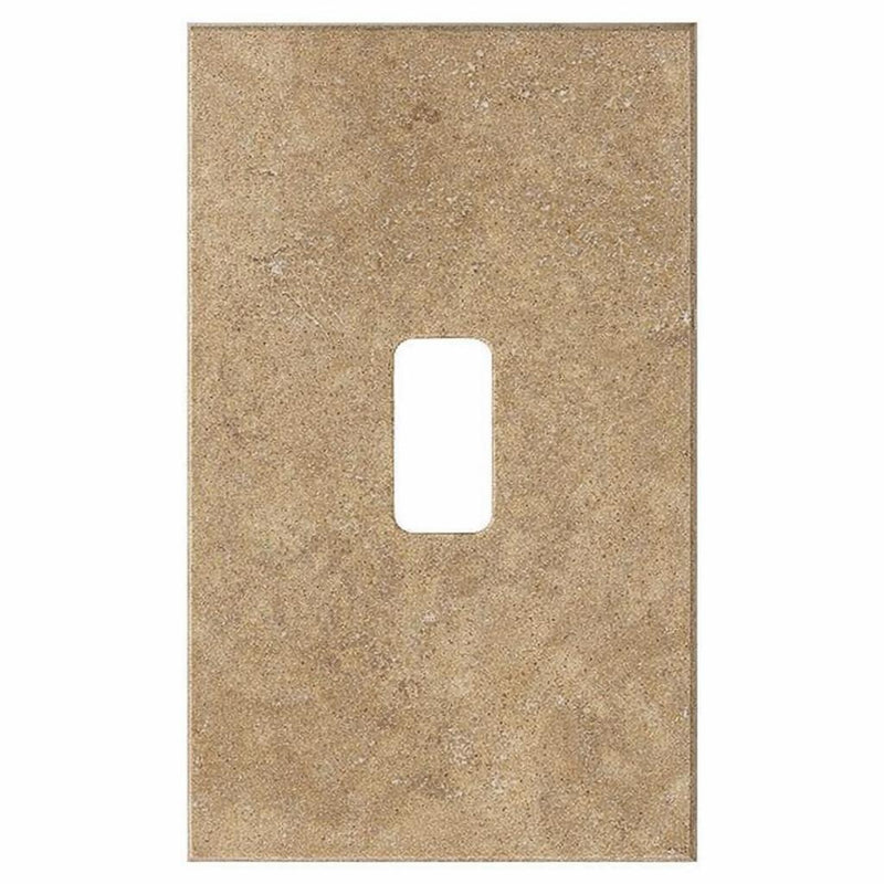 Noce Travertine Switch Plate Covers 2-3/4x4 1/2 Honed Plate Cover 1-TOGGLE