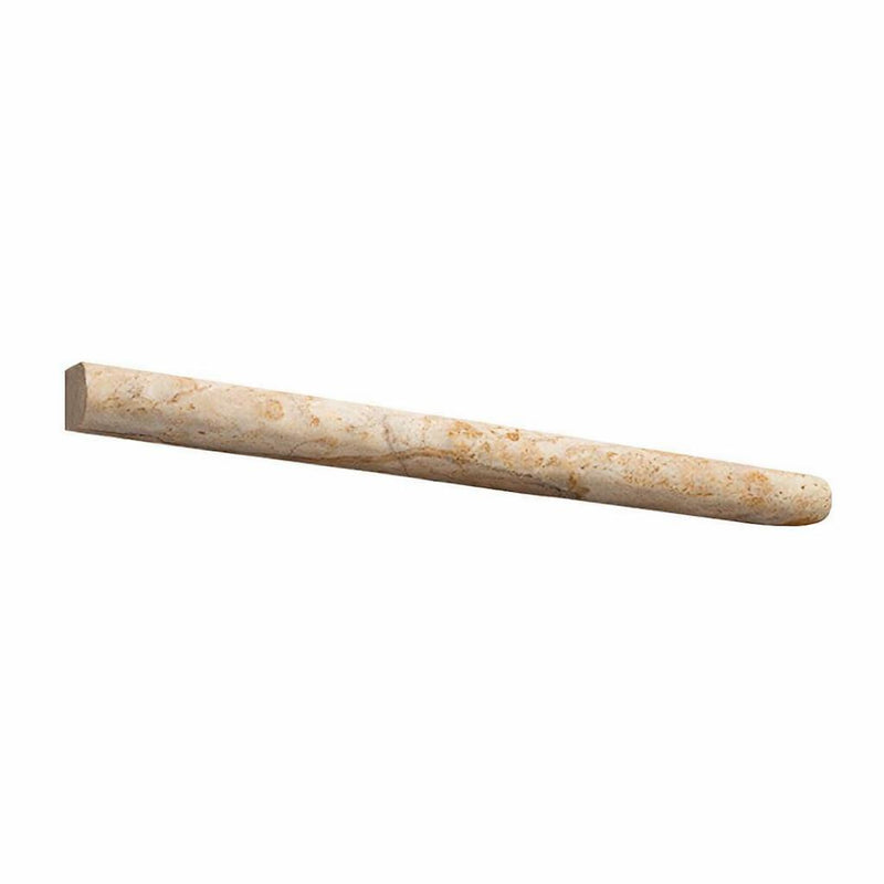 Valencia Travertine 3/4x12 Honed Travertine Tile Bullnose Liner