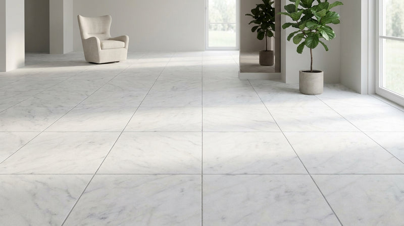 Carrara White (Italian) Carrara White Marble 12x12 Polished / Honed Tile