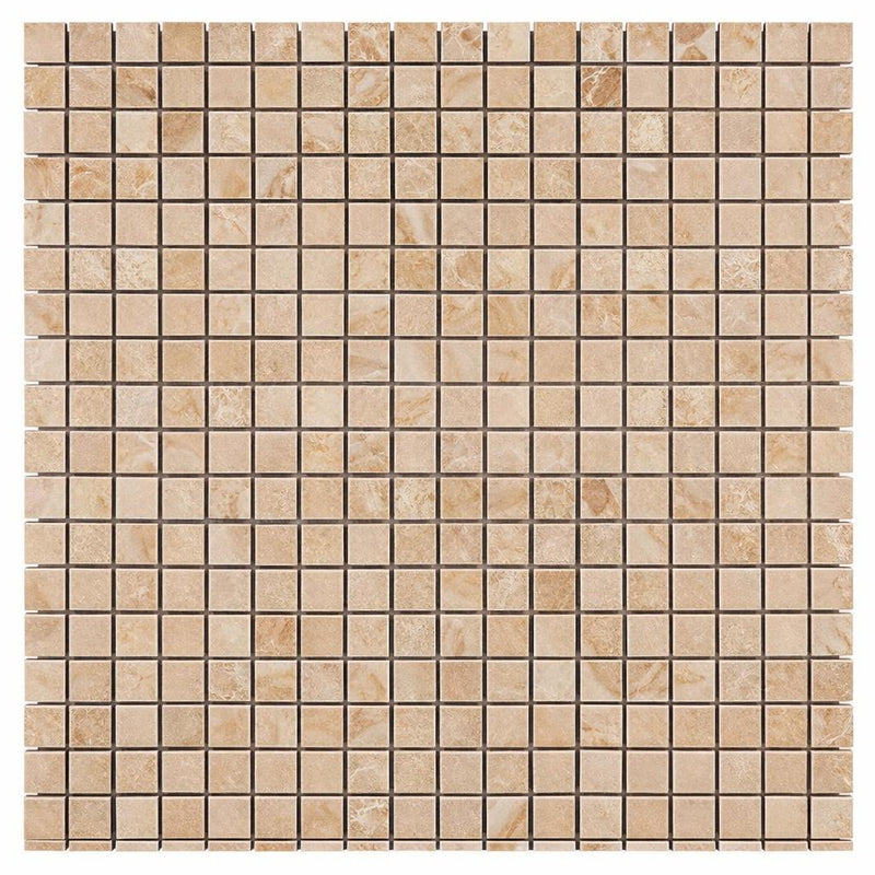Cappuccino Marble 5/8x5/8 Polished Mosaic