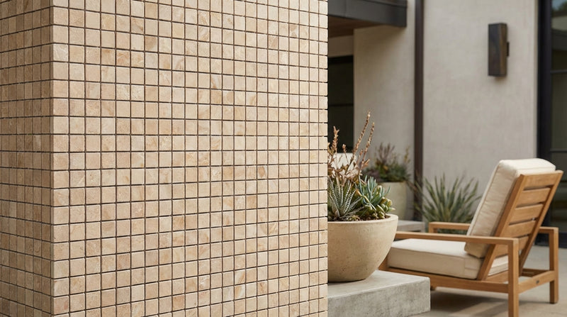 Cappuccino Marble 5/8x5/8 Polished Mosaic
