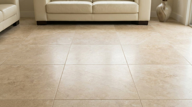 Gold / Yellow Gold Travertine 18x18 Filled & Polished Travertine Tile