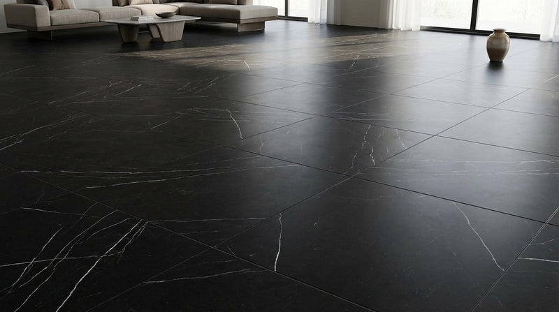 Nero Marquina (Black) Nero Marquina Marble 24x24 Polished / Honed Tile