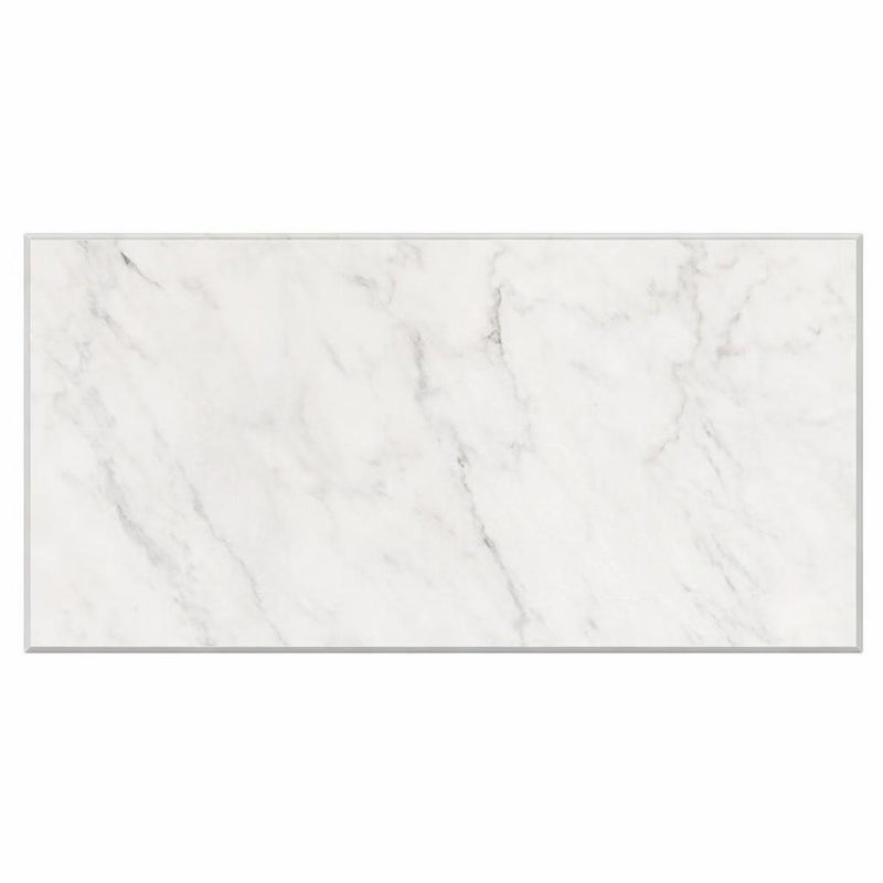 Oriental White (Asian Statuary) Marble 3x6 Honed Tile