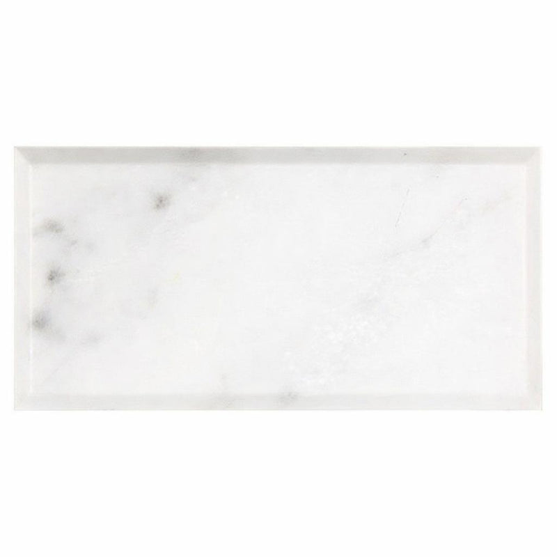 Oriental White (Asian Statuary) Oriental White Marble 3x6 Polished / Honed Tile