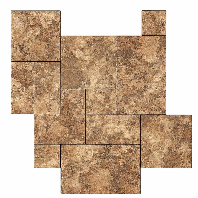 Noce (Antalya) Travertine 24x24 Filled & Honed Travertine Tile