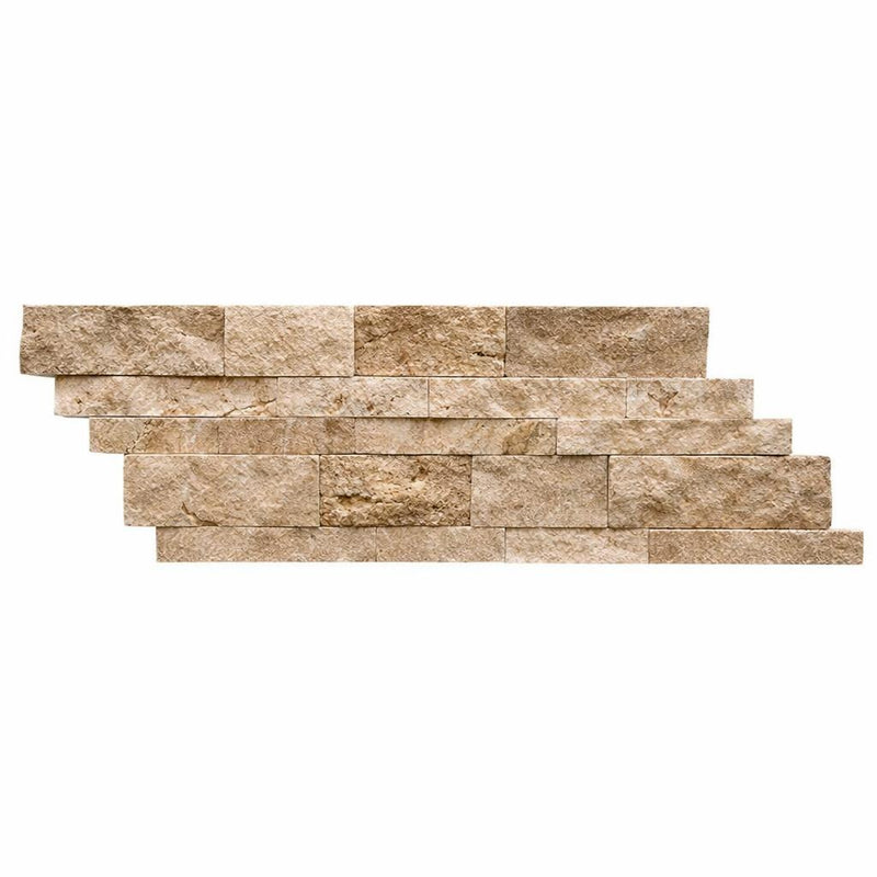 Noce (Antalya) Travertine Split-faced Travertine Ledger Panel