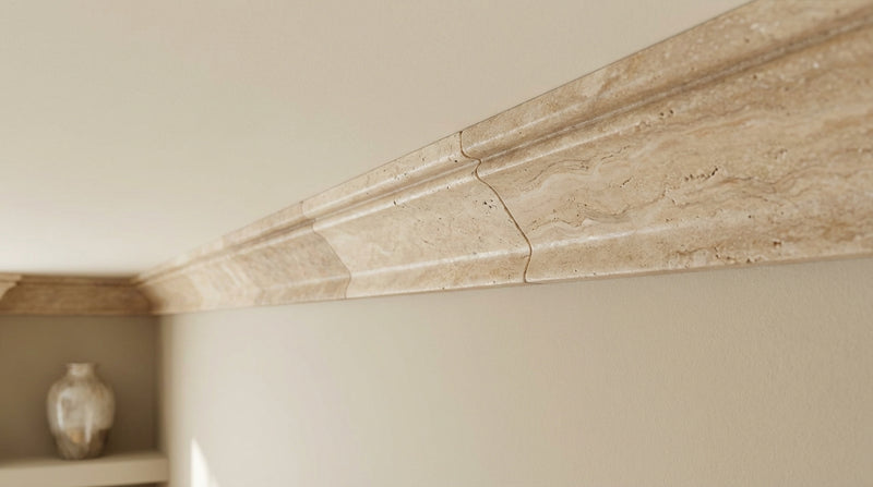 Noce (Antalya) Travertine 2-1/2x12 Honed Travertine Tile Crown Molding