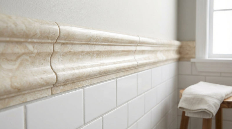 Diano Royal (Queen Beige) Diano Royal Marble 2x12 Polished / Honed Tile Milano Molding