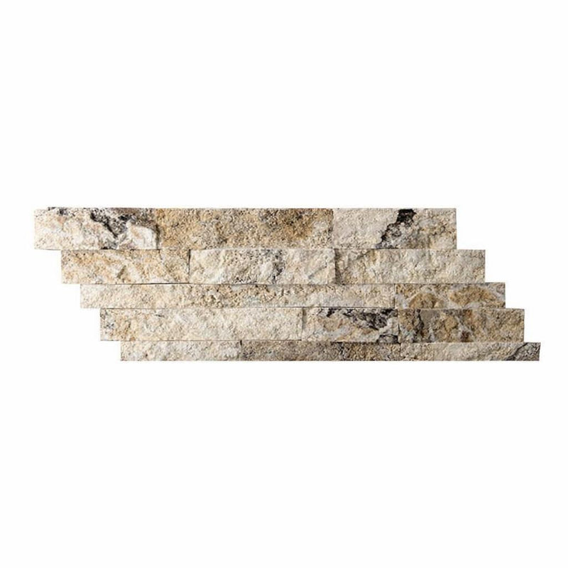 Philadelphia Travertine Split-faced Travertine Ledger Panel