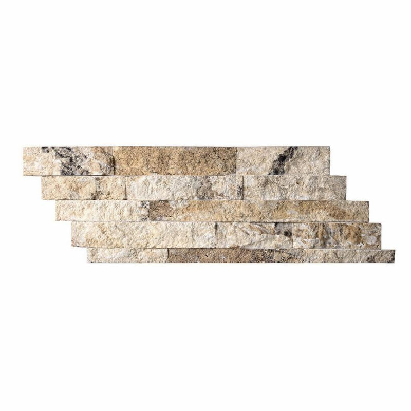 Philadelphia Travertine Split-faced Travertine Ledger Panel