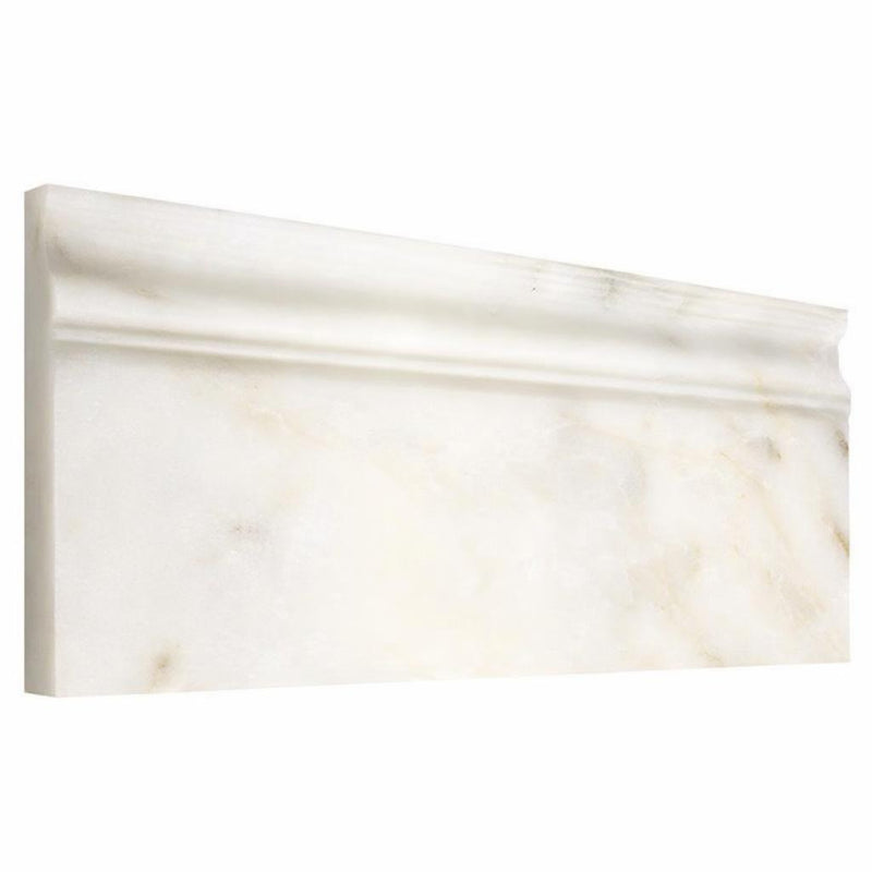 Calacatta Oliva Marble 4-3/4x12 Polished / Honed Tile Baseboard Trim